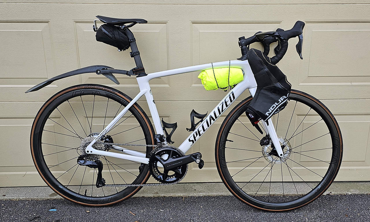 Bike rigged for rain