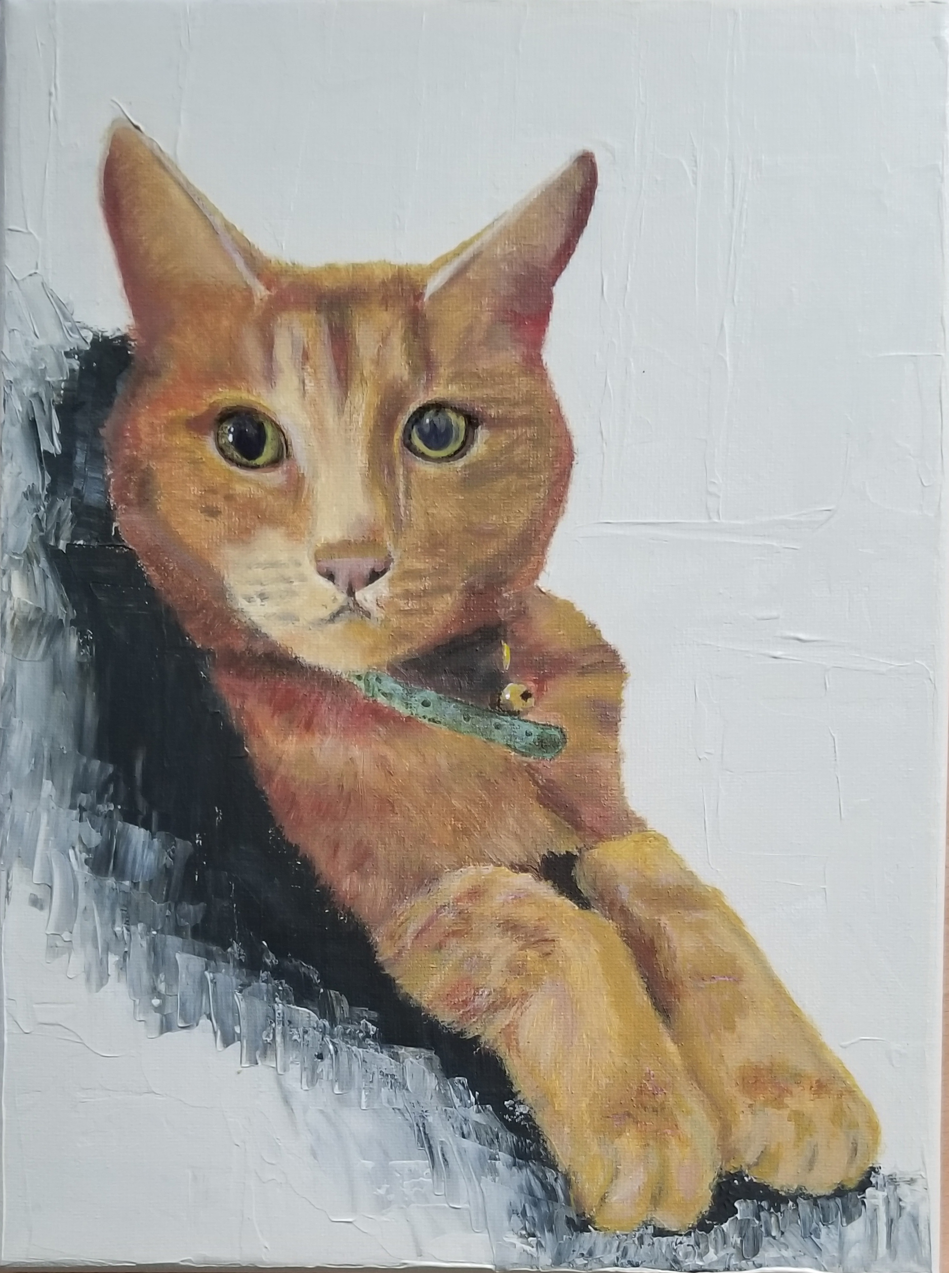 Working the painting