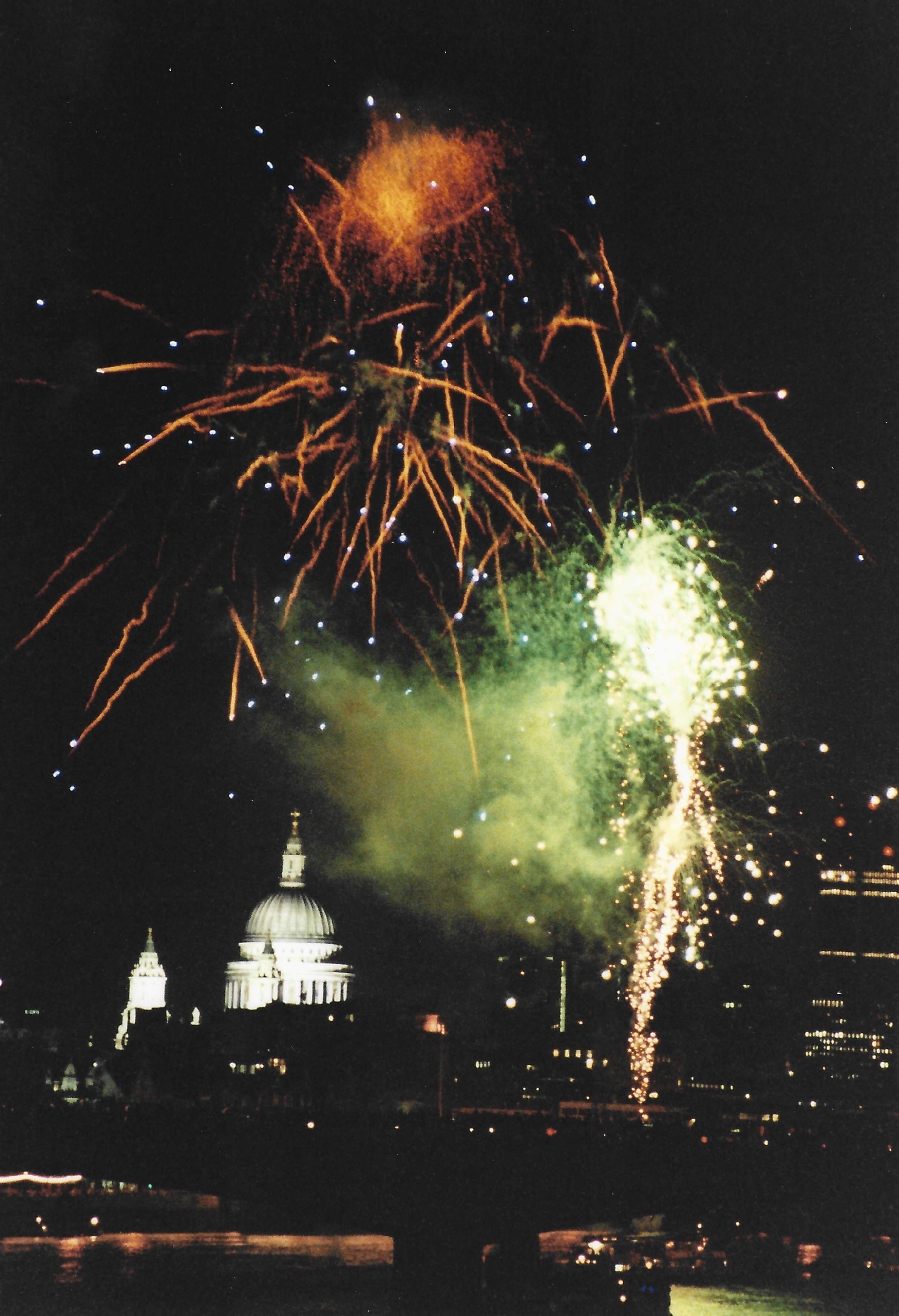 St Paul's was wreathed in "smoke and fire" again