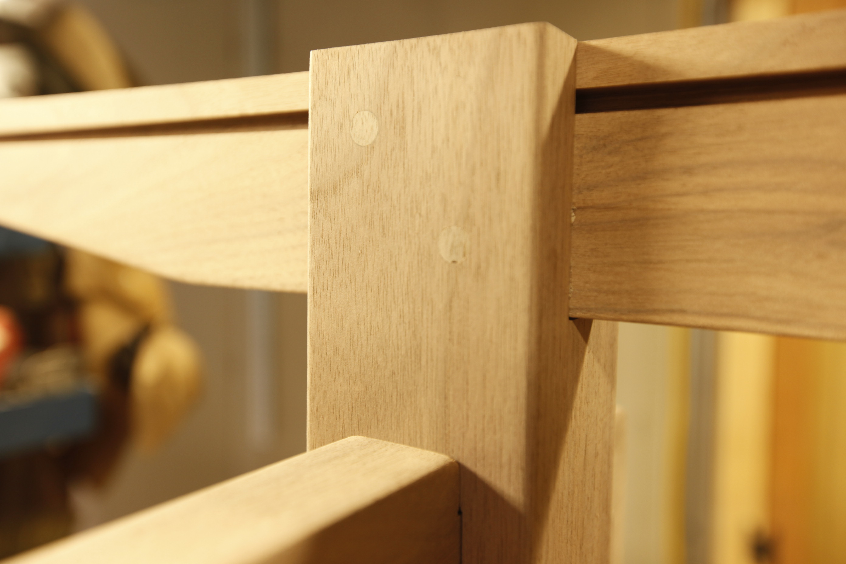 Only screws on the project to hold the stretchers